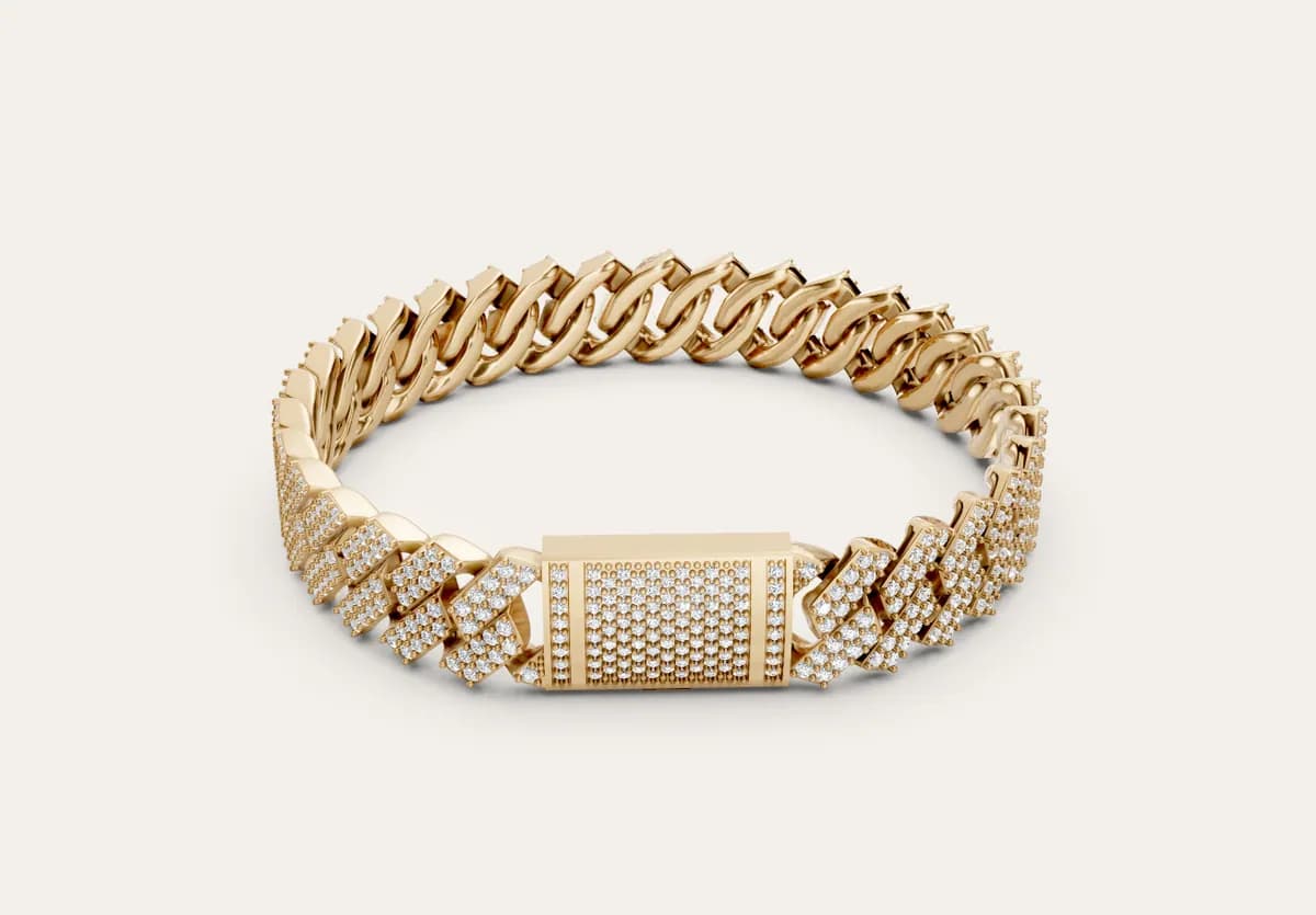 Diamond Cuban Bracelet — view 1