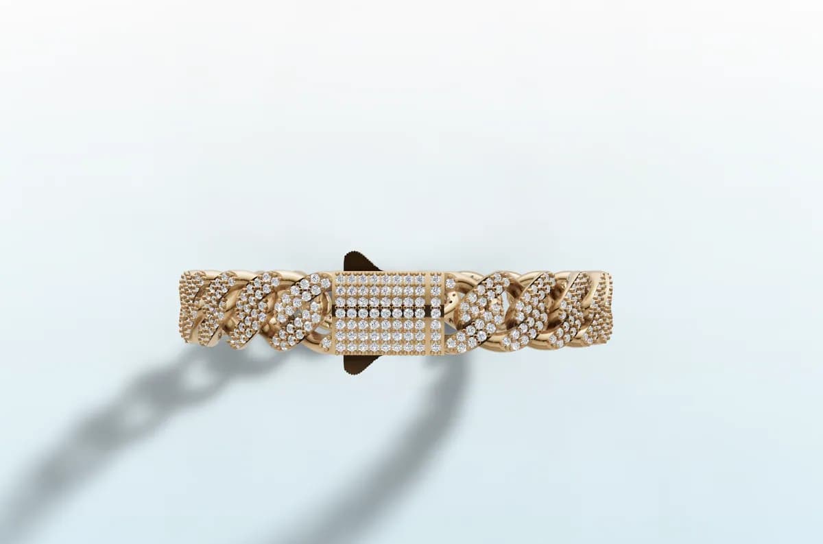 Diamond Cuban Bracelet thumbnail 2