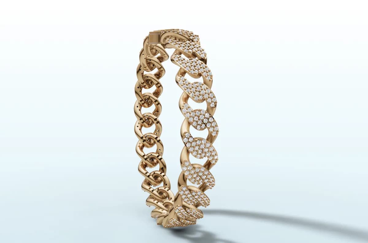 Diamond Cuban Bracelet thumbnail 3