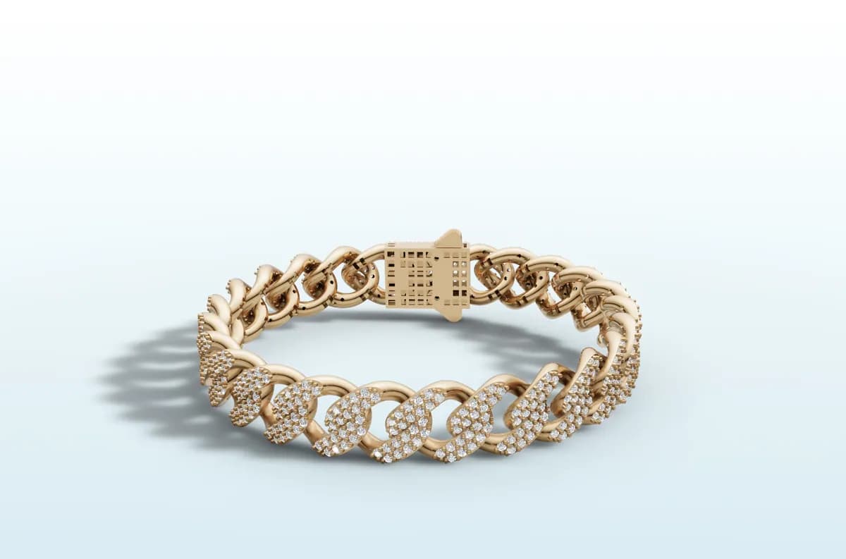 Diamond Cuban Bracelet thumbnail 4