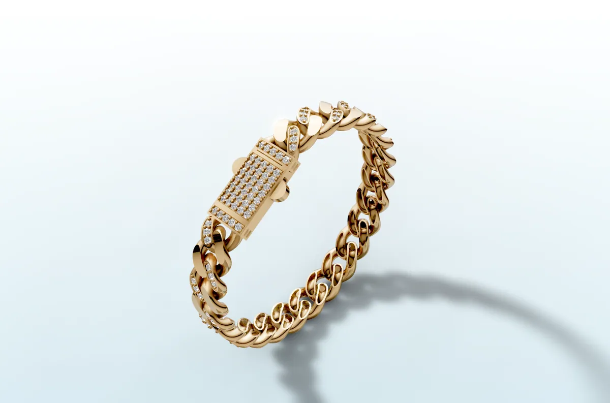 Diamond Cuban Bracelet thumbnail 10