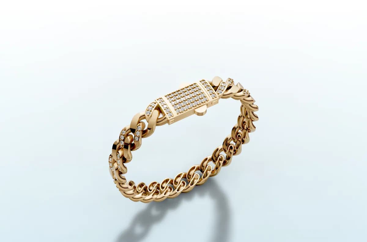 Diamond Cuban Bracelet thumbnail 2