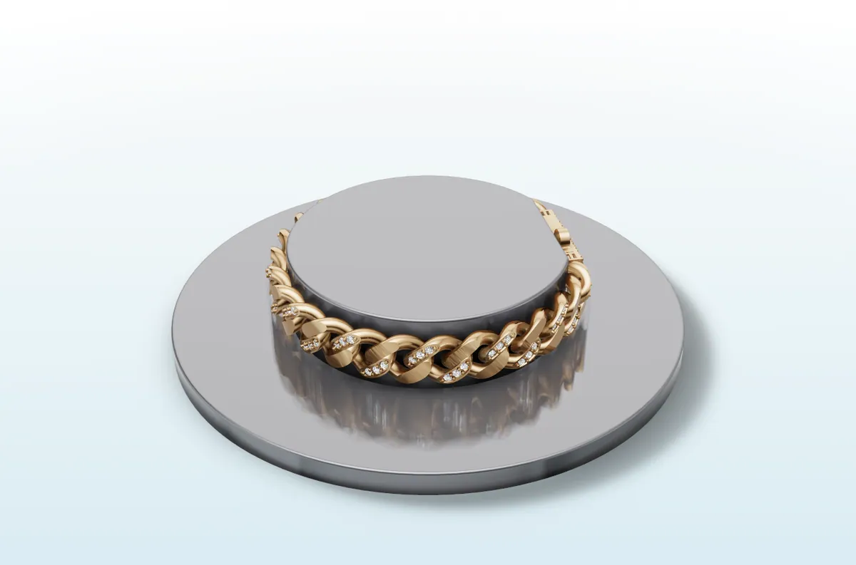 Diamond Cuban Bracelet thumbnail 3