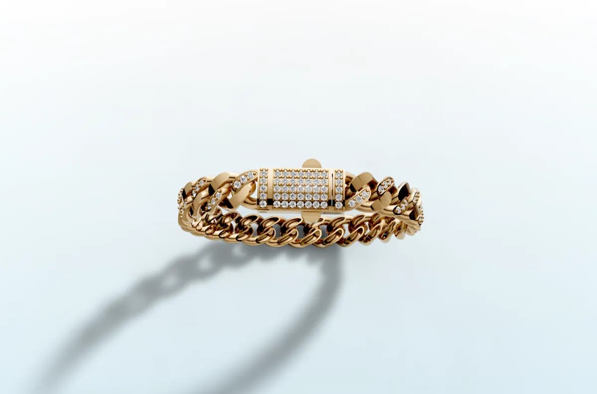Diamond Cuban Bracelet thumbnail 4