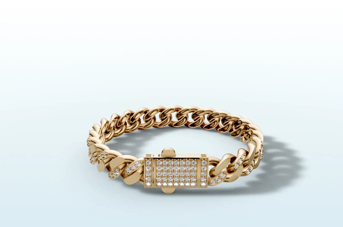 Diamond Cuban Bracelet thumbnail 8