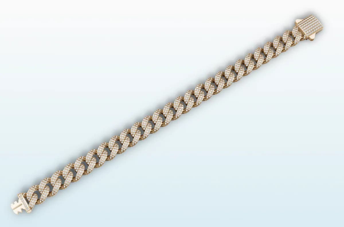 Diamond Cuban Bracelet — view 1