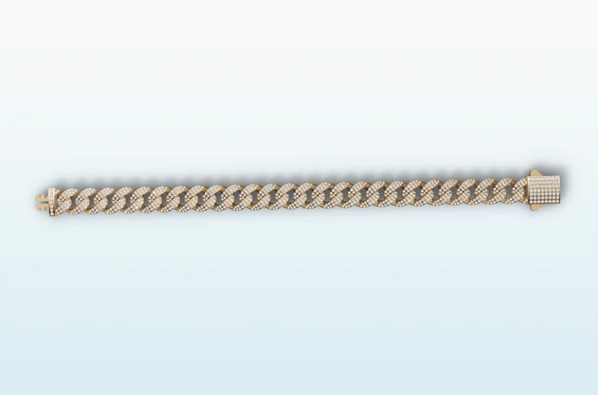 Diamond Cuban Bracelet thumbnail 2
