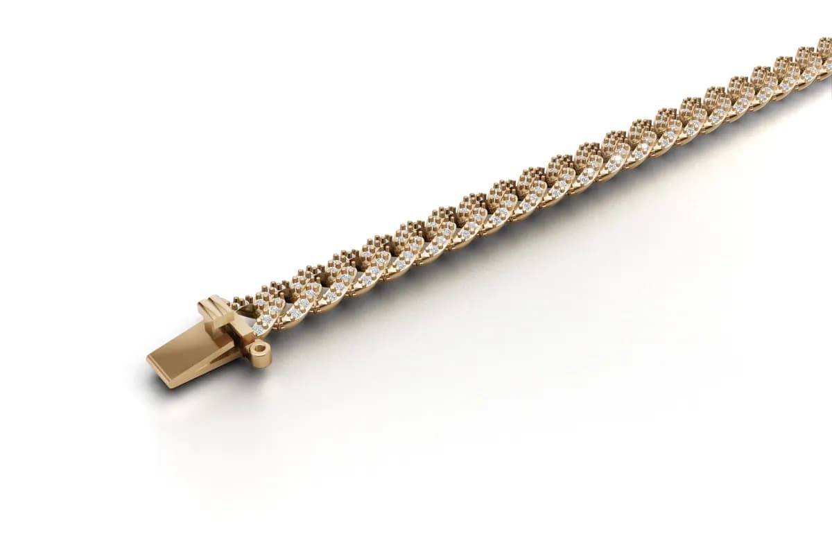 Diamond Cuban Bracelet thumbnail 3