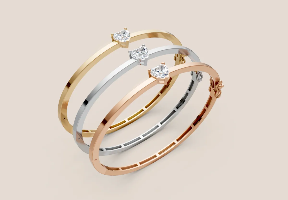 Heart Diamond Bracelet thumbnail 4