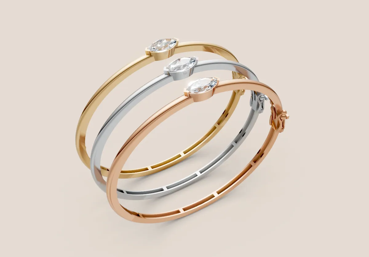 Marquise Diamond Bangle thumbnail 5