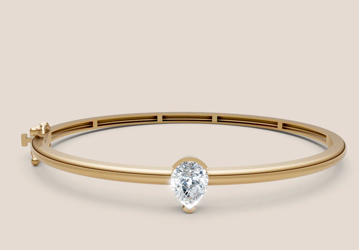 Pear Diamond Bangle thumbnail 3