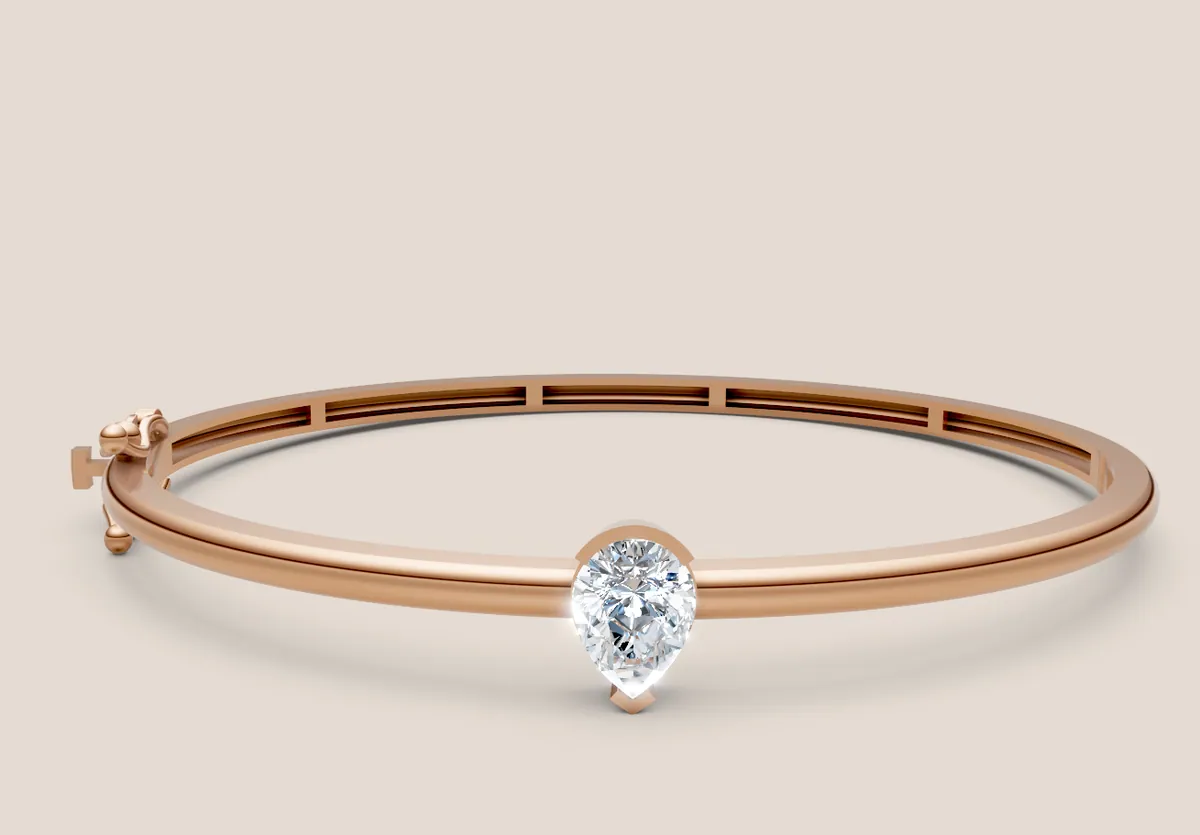 Pear Diamond Bangle thumbnail 4