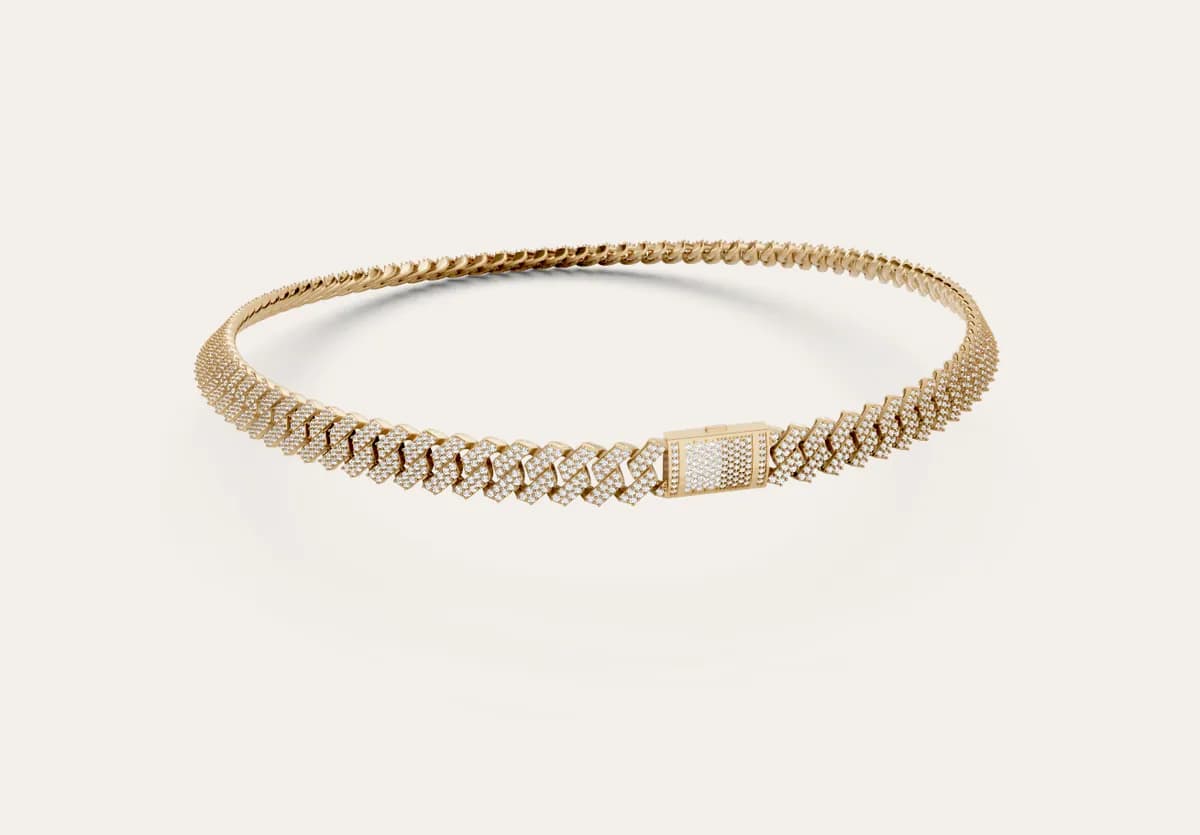 Diamond Cuban Necklace thumbnail 3