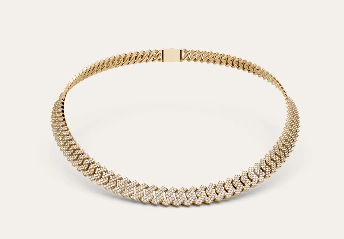 Diamond Cuban Necklace thumbnail 4