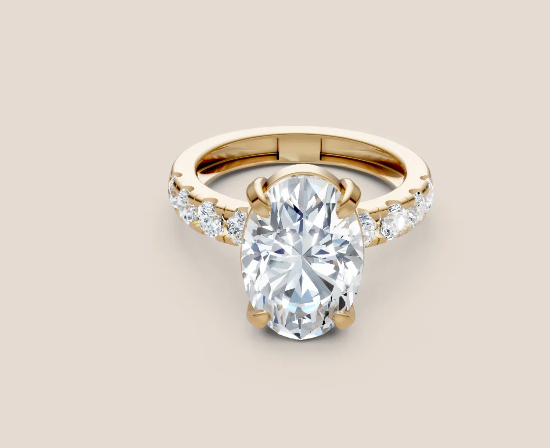4ct Oval Ring 3 thumbnail 2