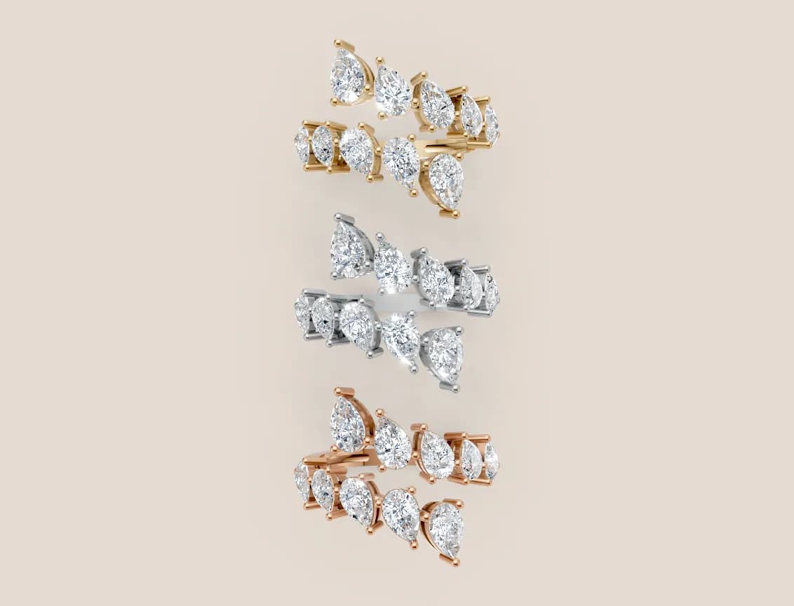 Diamond Cluster Ring R00924 thumbnail 3