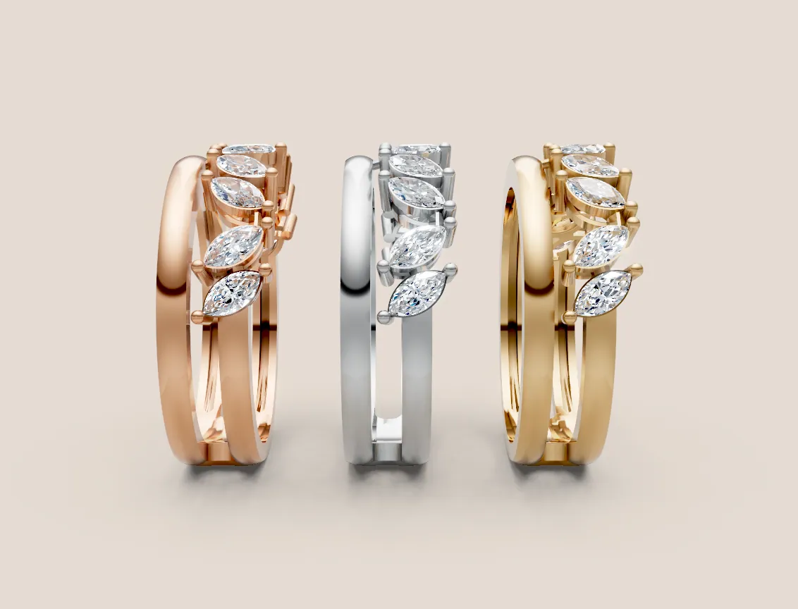 Diamond Cluster Ring R00940 thumbnail 2