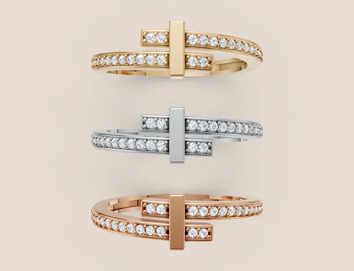Diamond Cluster Ring R00946 thumbnail 3