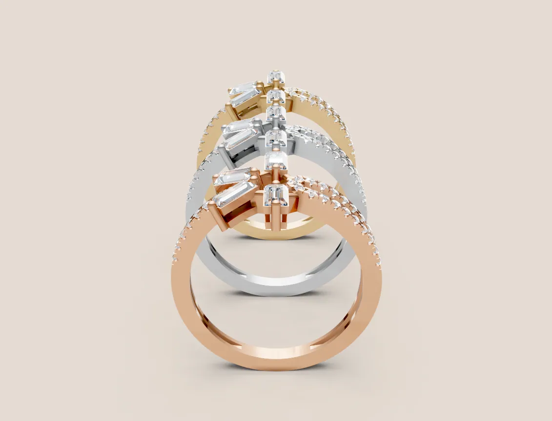 Diamond Cluster Ring R00950 thumbnail 2