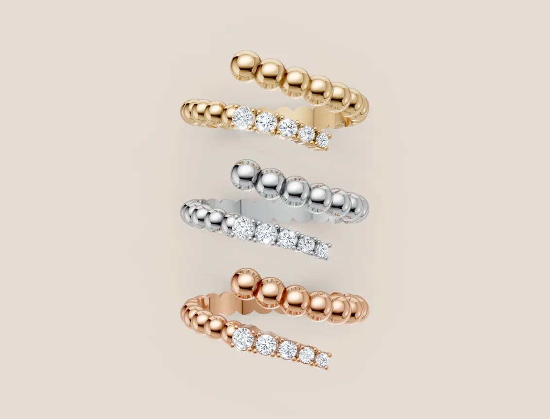 Diamond Cluster Ring R00962 thumbnail 3