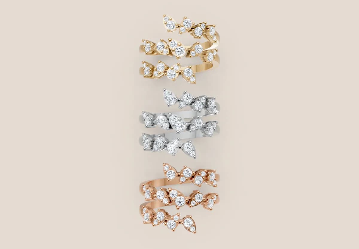 Diamond Cluster Ring R00982 thumbnail 3
