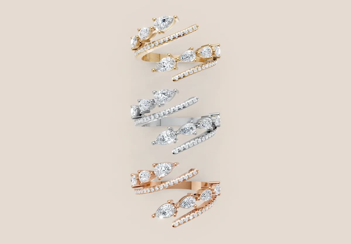 Diamond Cluster Ring R01010 thumbnail 3