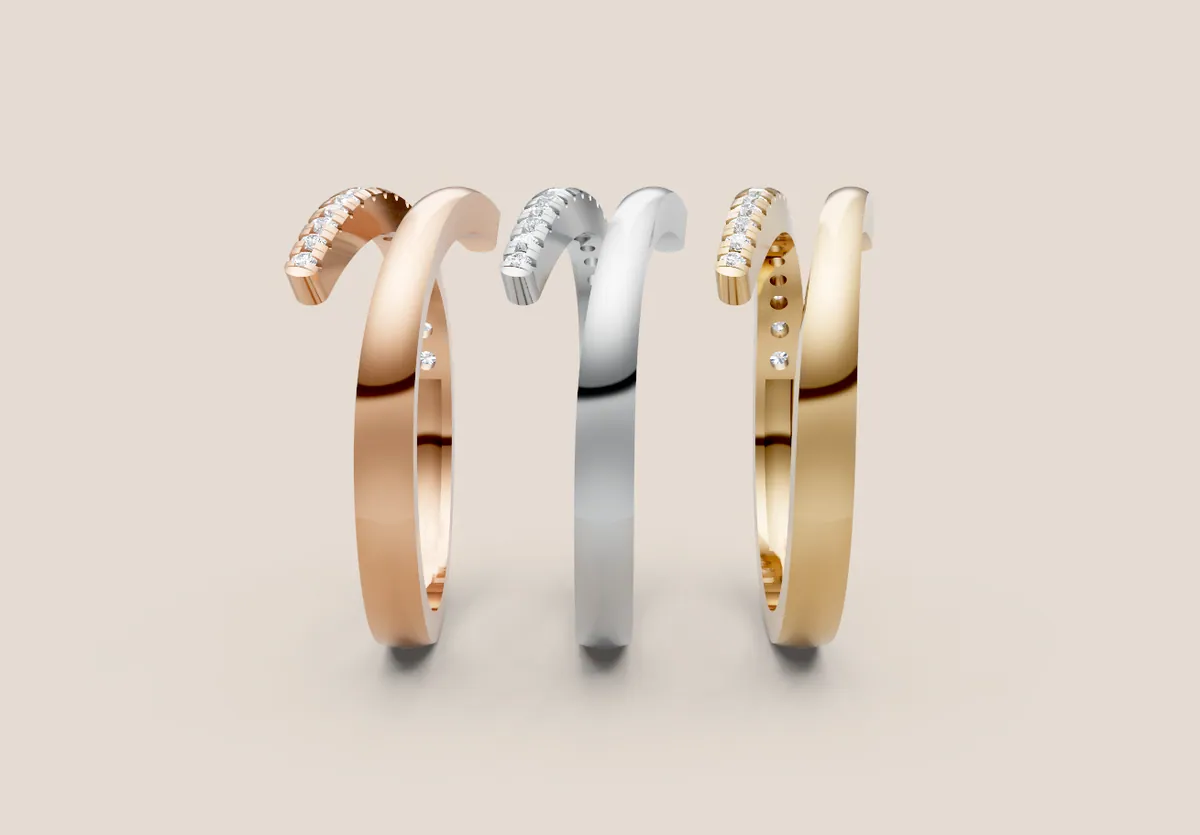 Diamond Cluster Ring R01014 thumbnail 2