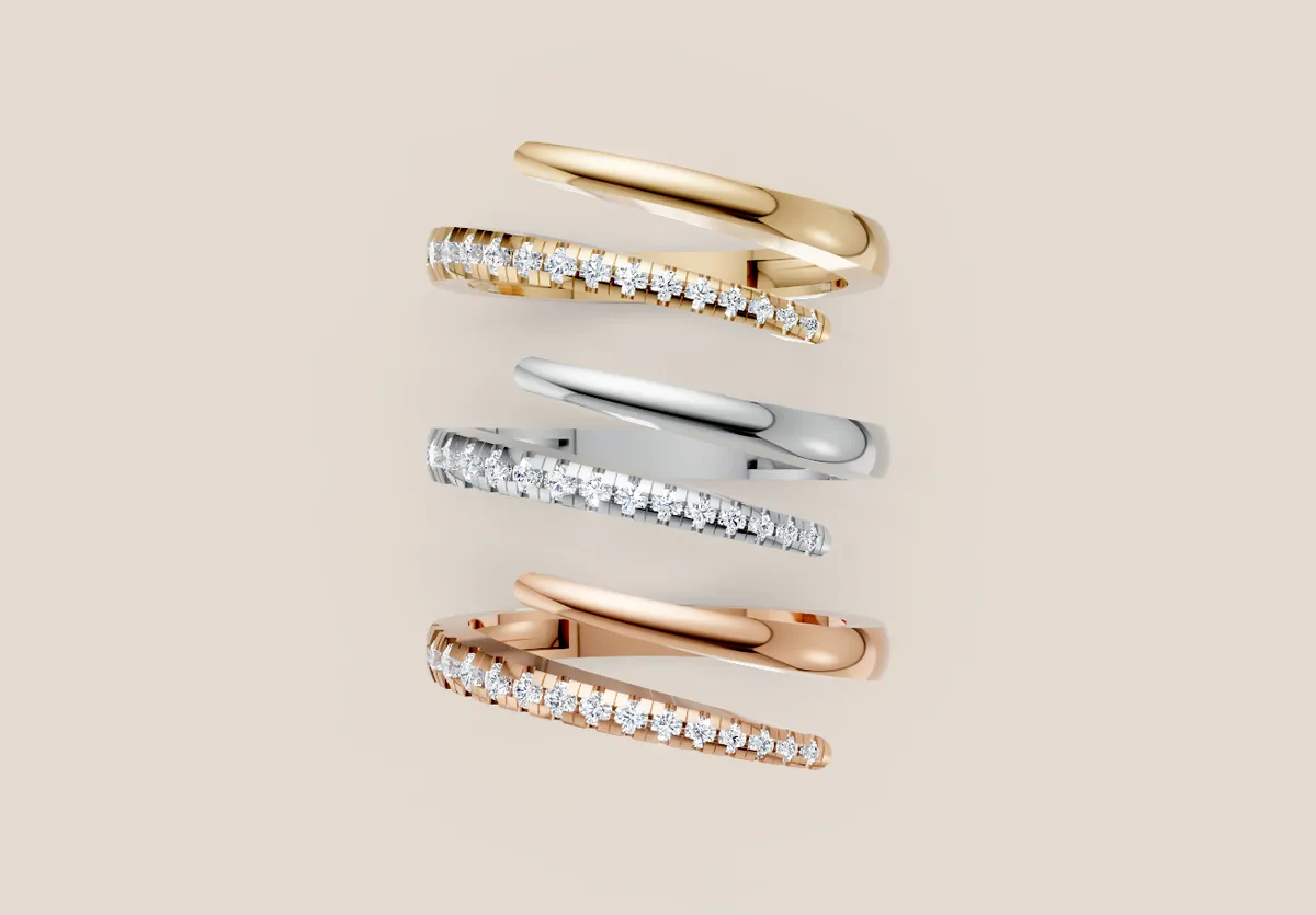 Diamond Cluster Ring R01014 thumbnail 3