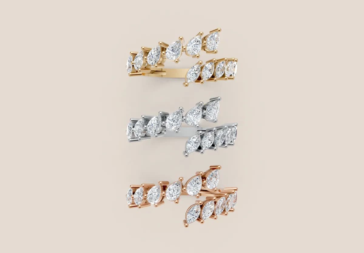 Diamond Cluster Ring R01018 thumbnail 3