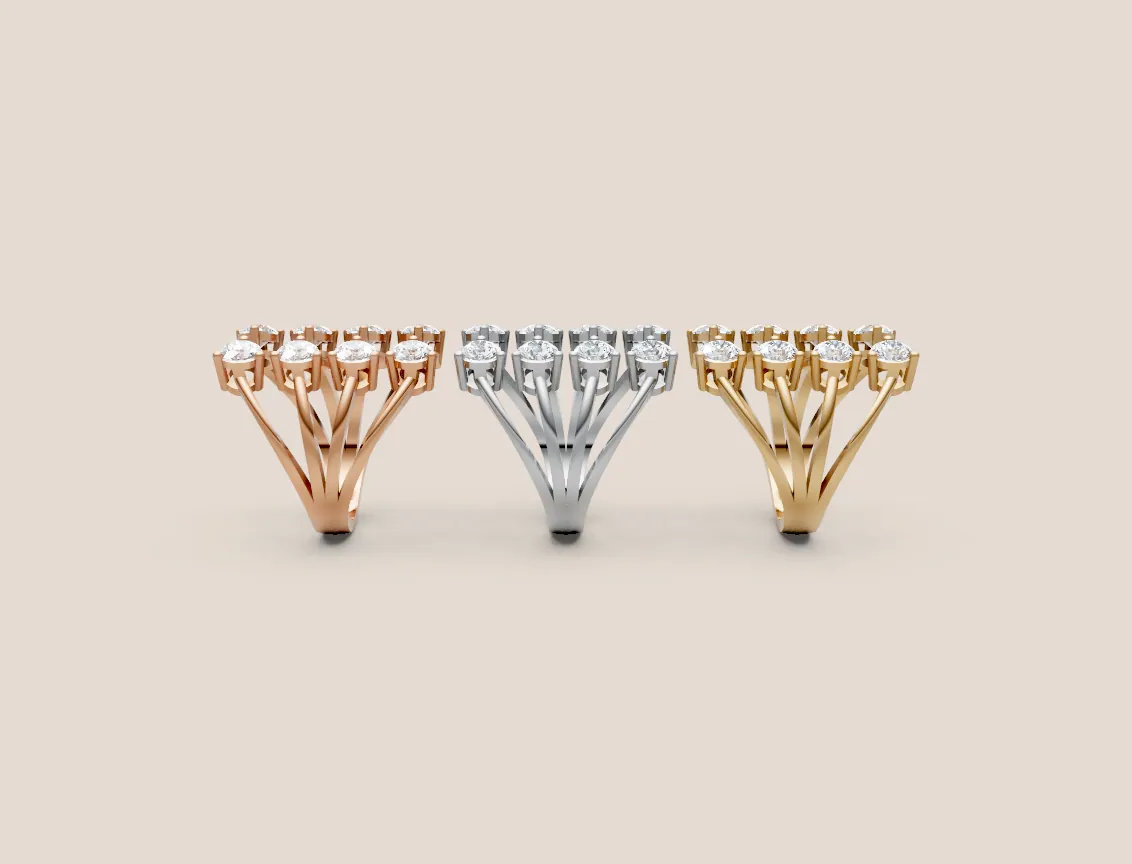 Diamond Cocktail Ring R00926 thumbnail 2