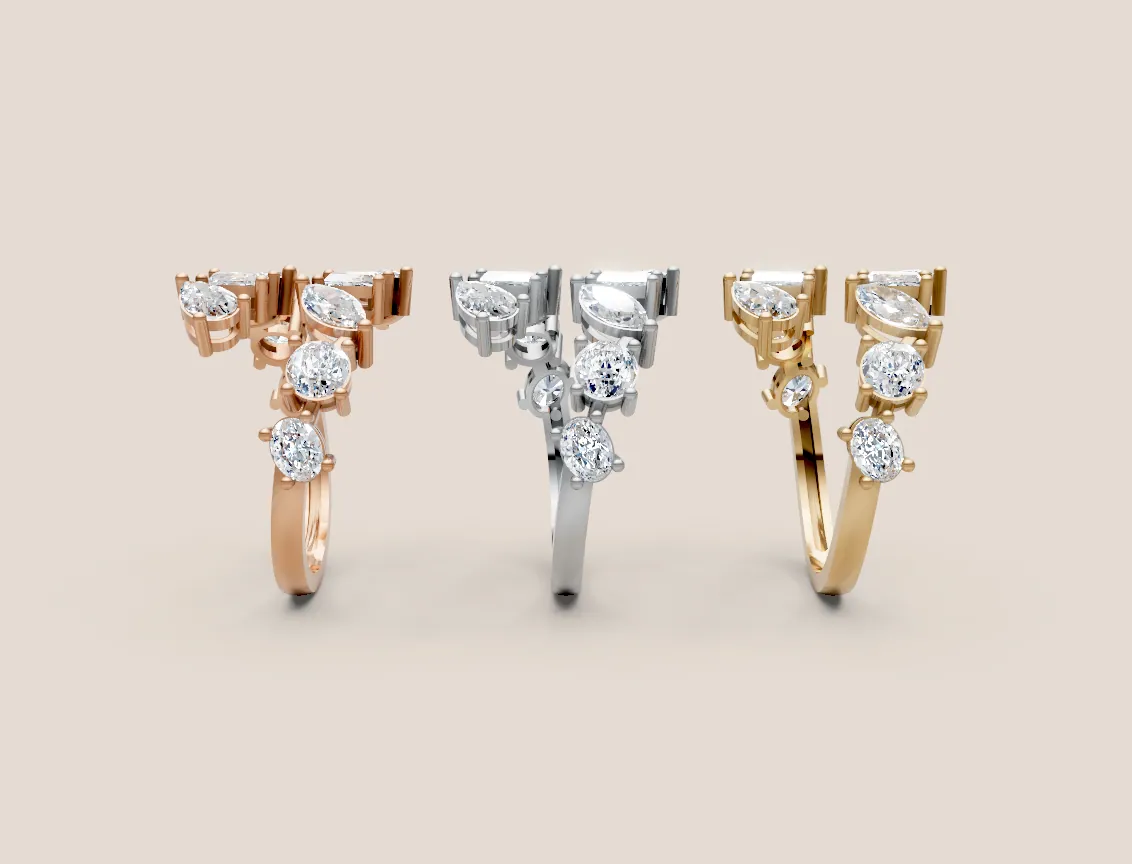 Diamond Cocktail Ring R00929 thumbnail 2