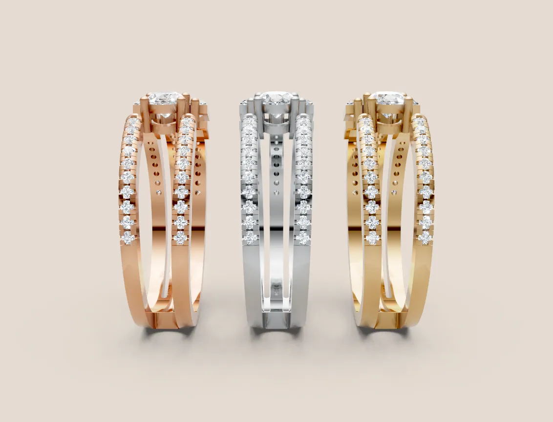Diamond Cocktail Ring R00936 thumbnail 2