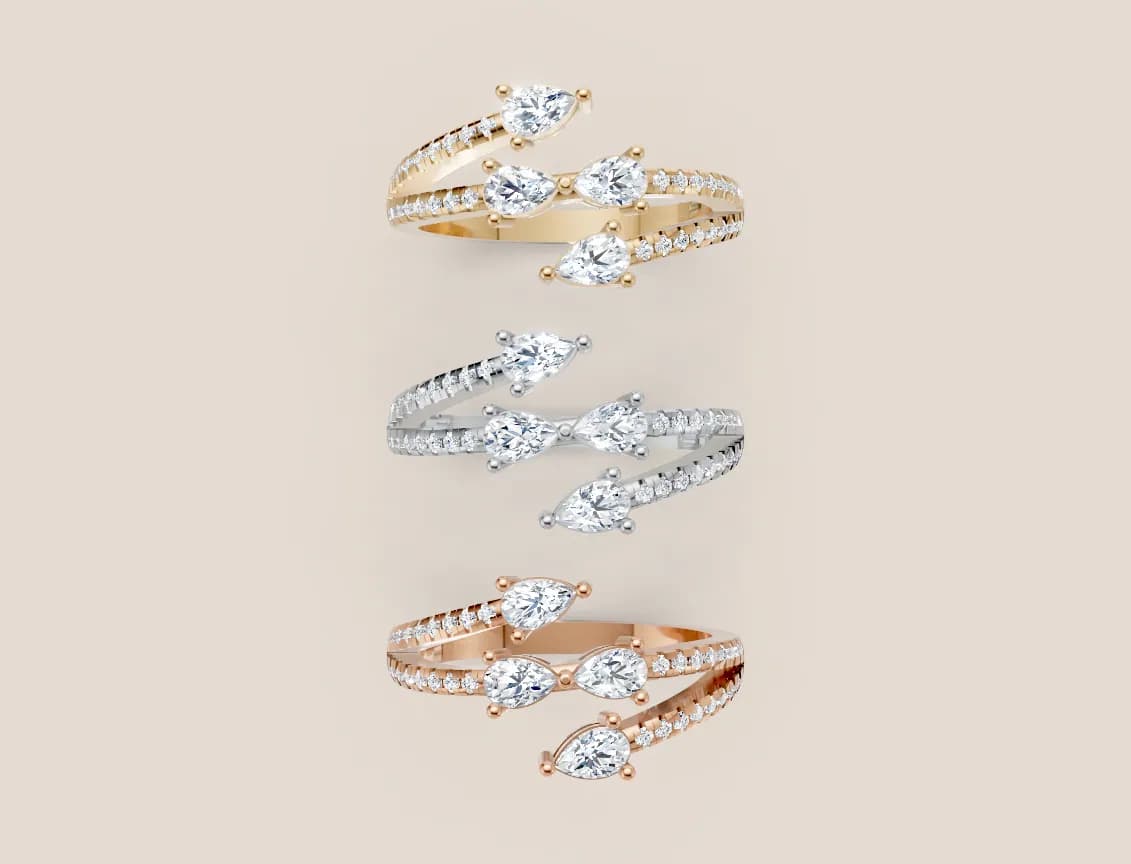 Diamond Cocktail Ring R00947 thumbnail 3