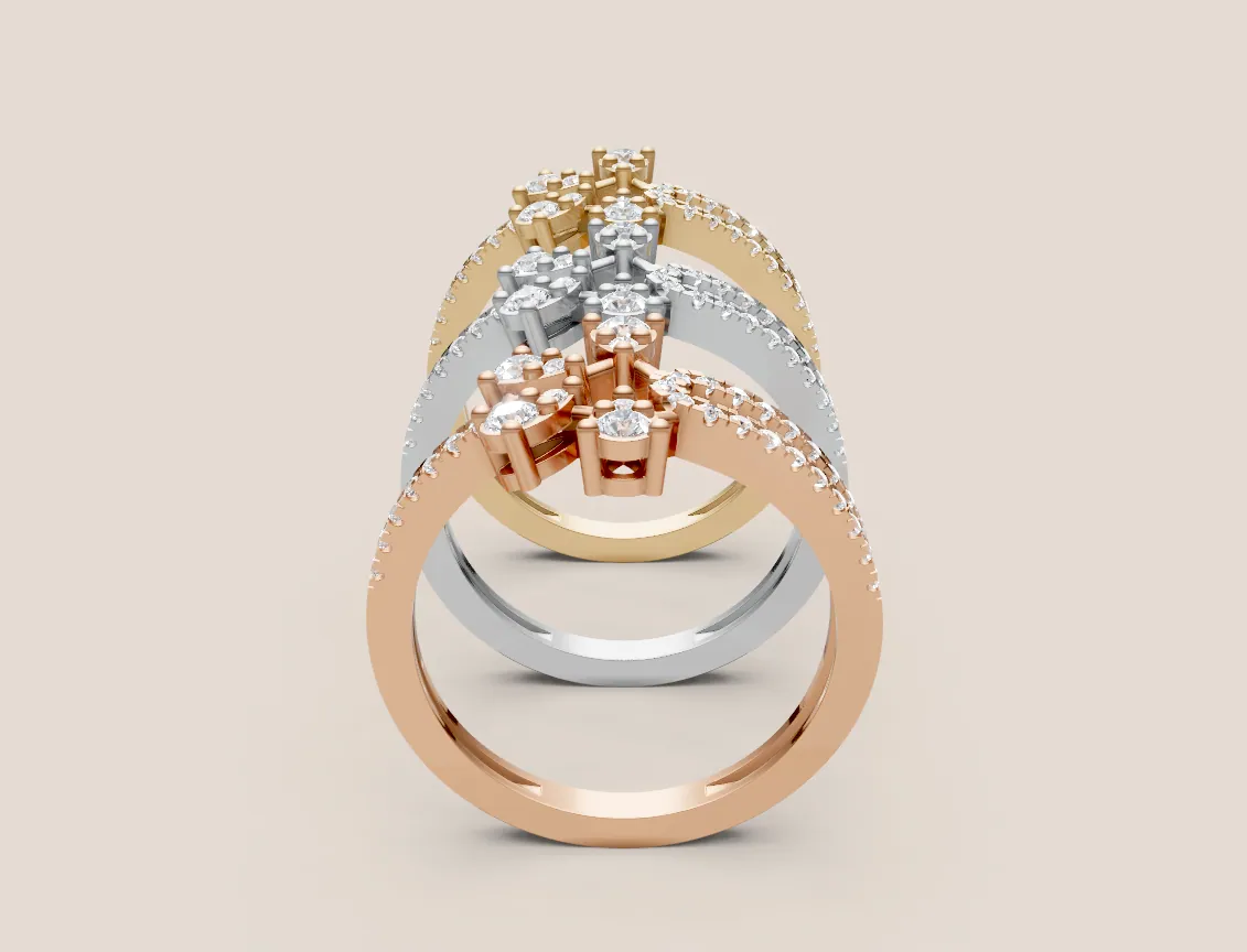 Diamond Cocktail Ring R00951 thumbnail 2
