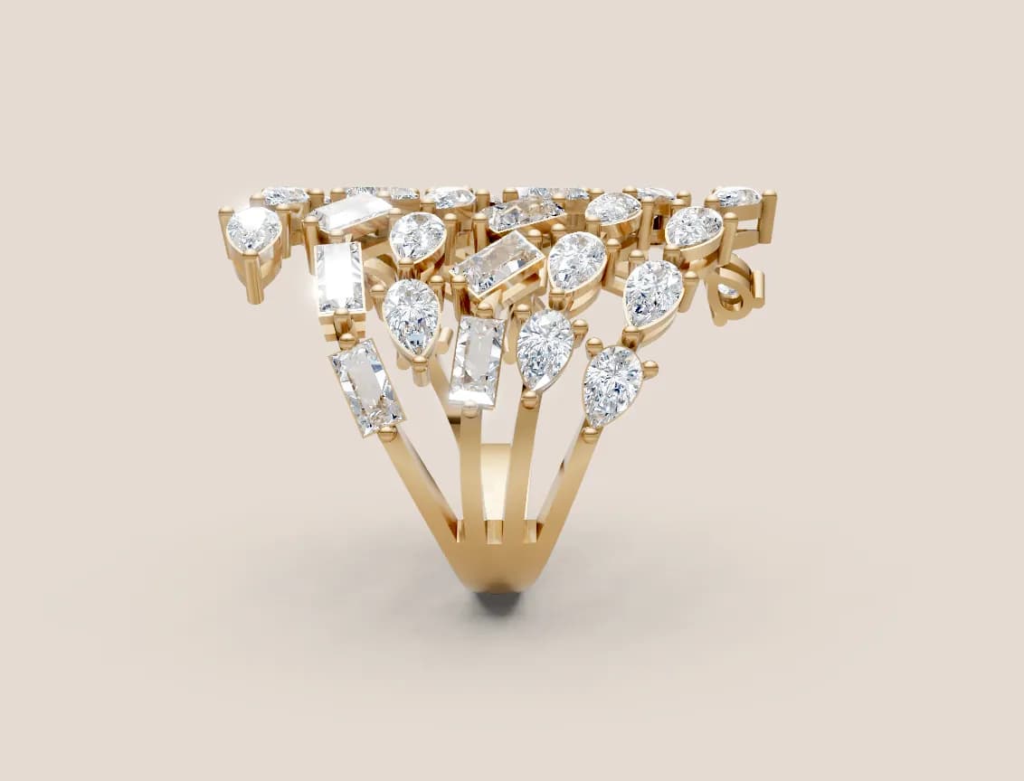Diamond Cocktail Ring R00963 thumbnail 2