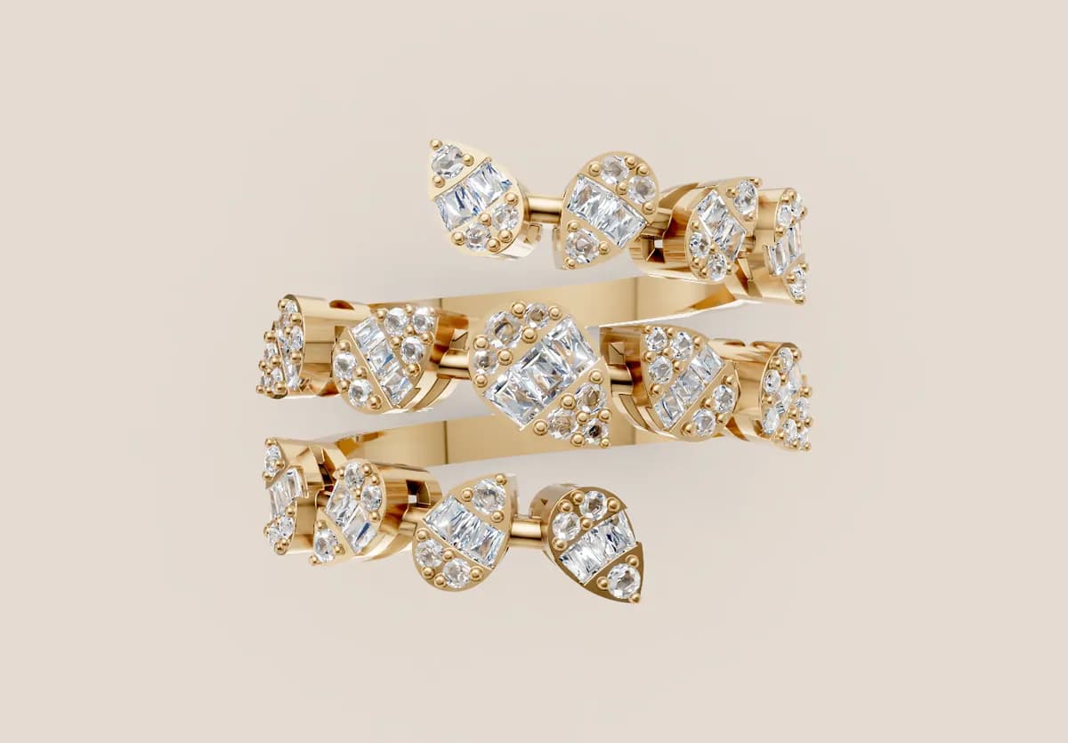 Diamond Cocktail Ring R00970 thumbnail 3