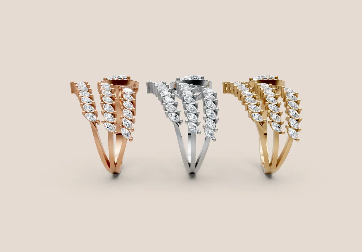Diamond Cocktail Ring R00977 thumbnail 2