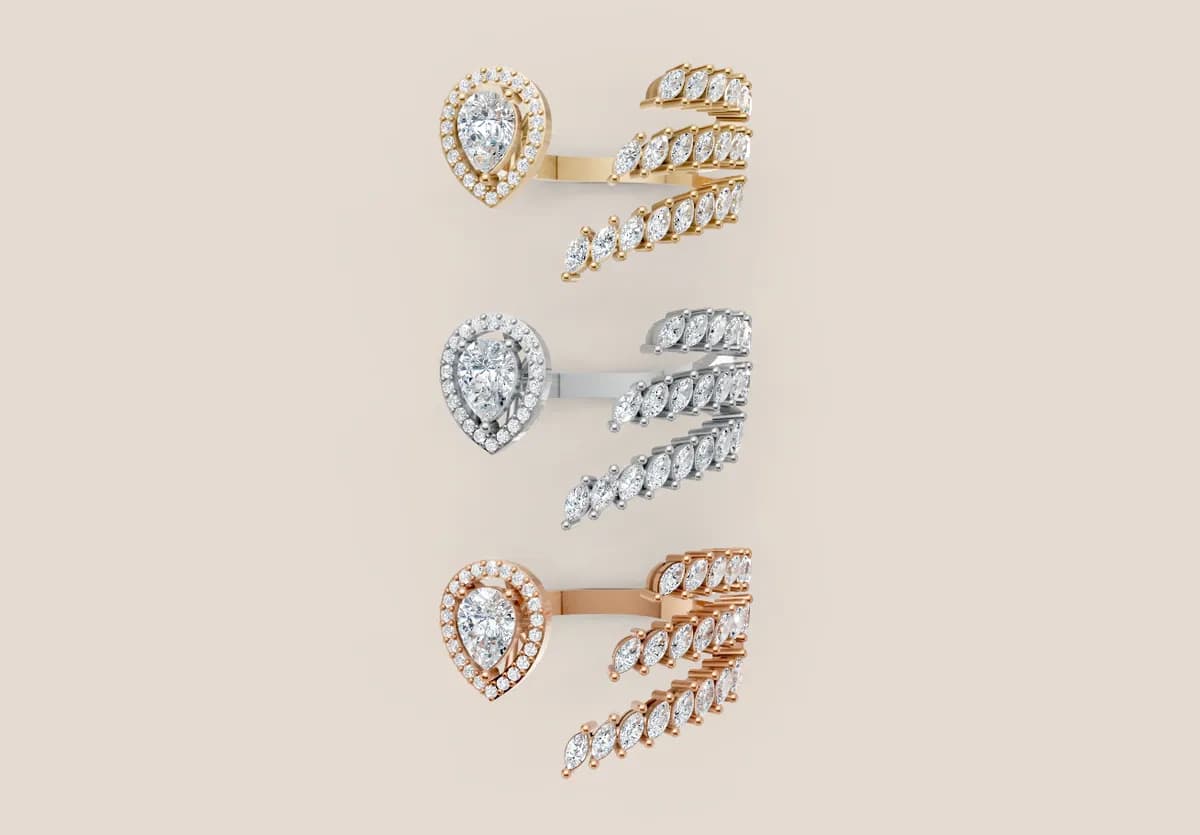 Diamond Cocktail Ring R00977 thumbnail 3
