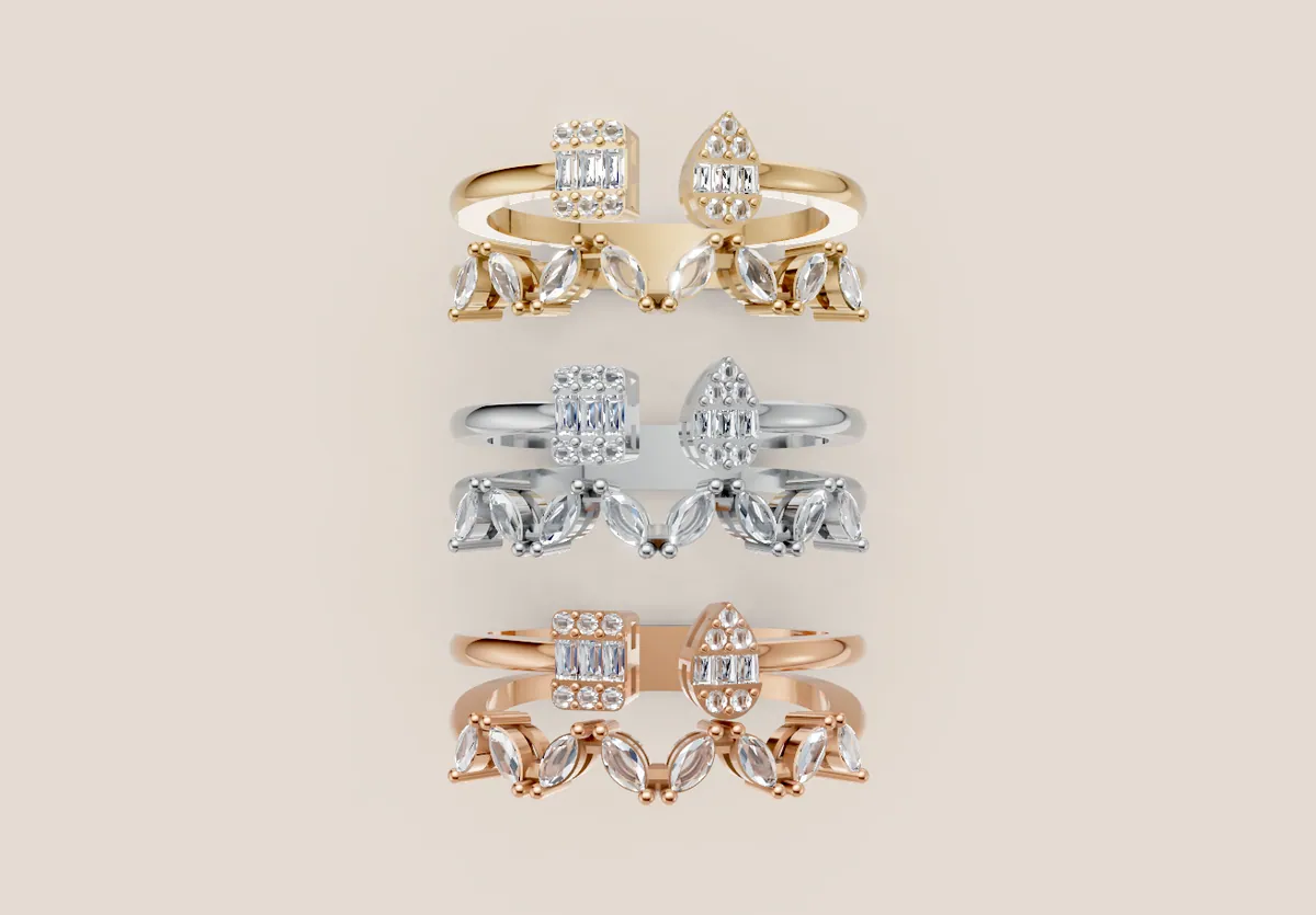 Diamond Cocktail Ring R00980 thumbnail 3