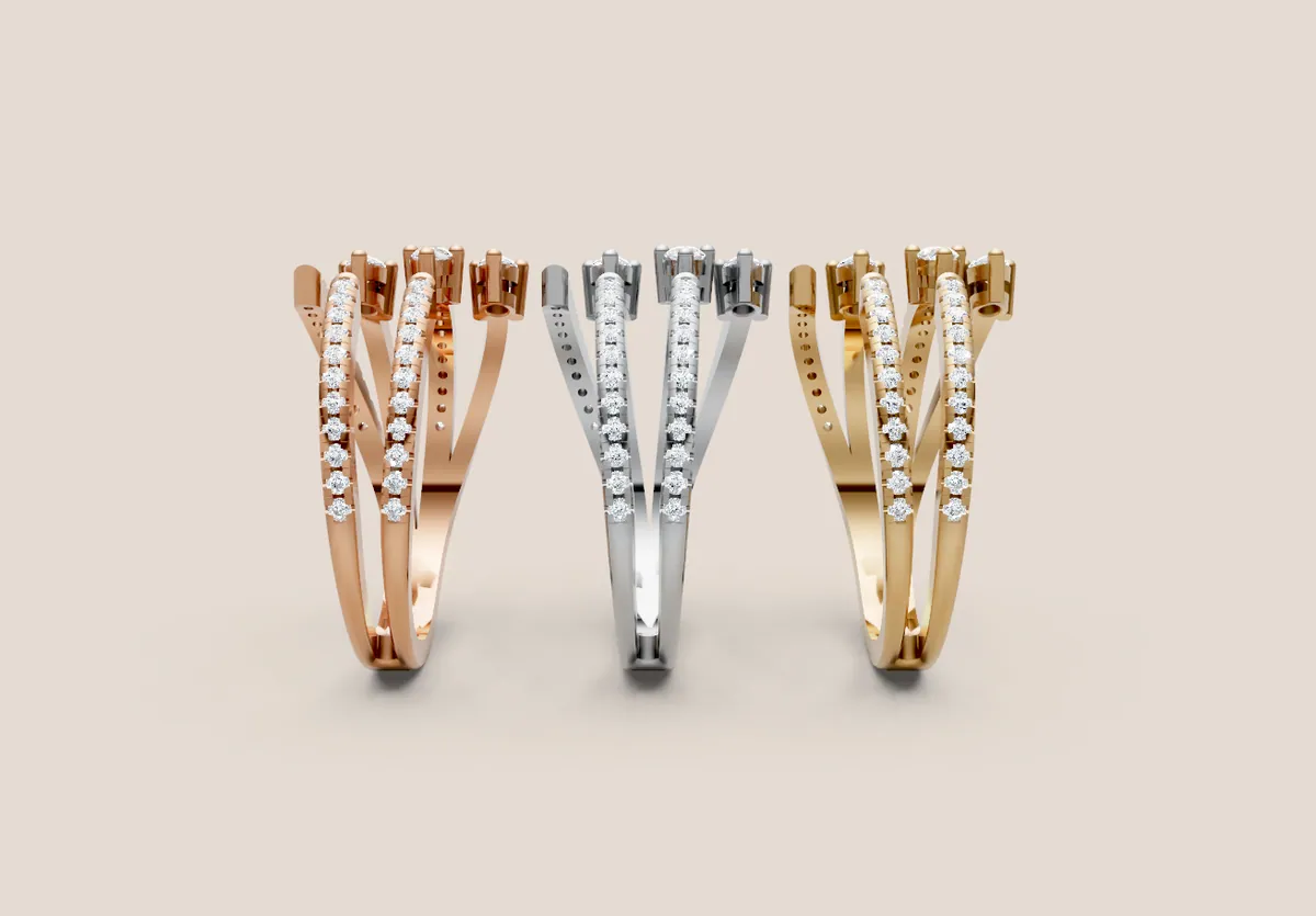 Diamond Cocktail Ring R00991 thumbnail 2