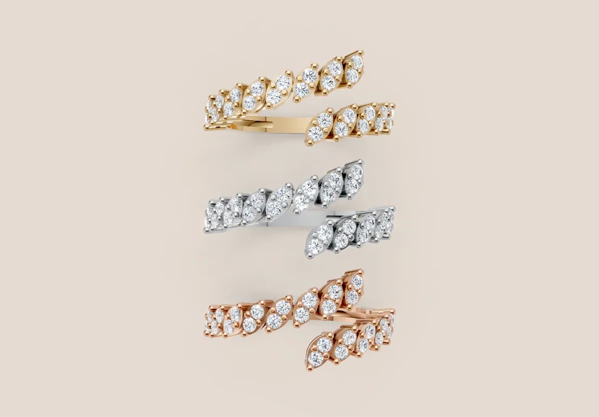 Diamond Cocktail Ring R01007 thumbnail 3