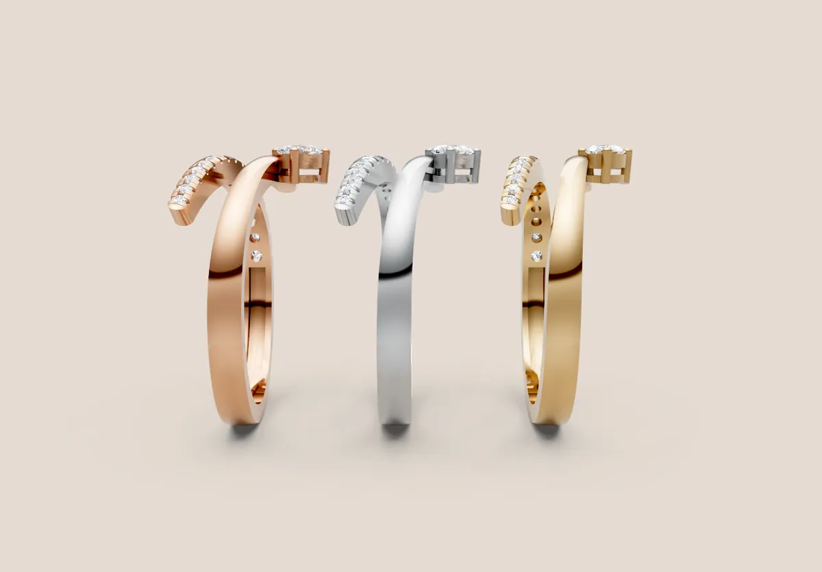 Diamond Cocktail Ring R01015 thumbnail 2