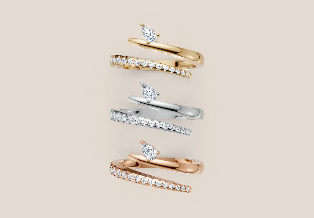 Diamond Cocktail Ring R01015 thumbnail 3