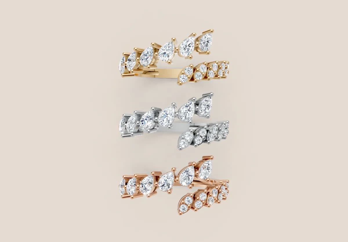 Diamond Cocktail Ring R01019 thumbnail 3