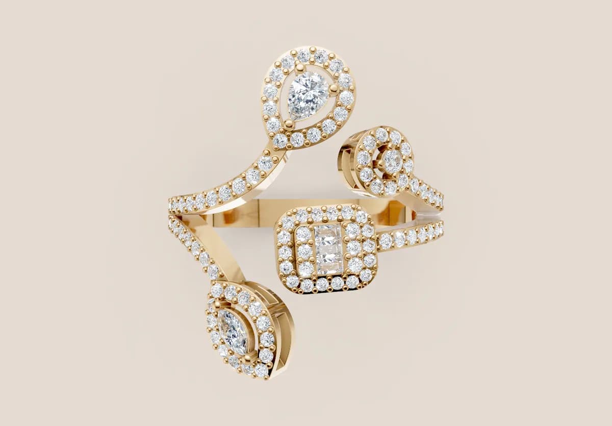 Fancy Diamond Ring R00966 thumbnail 3