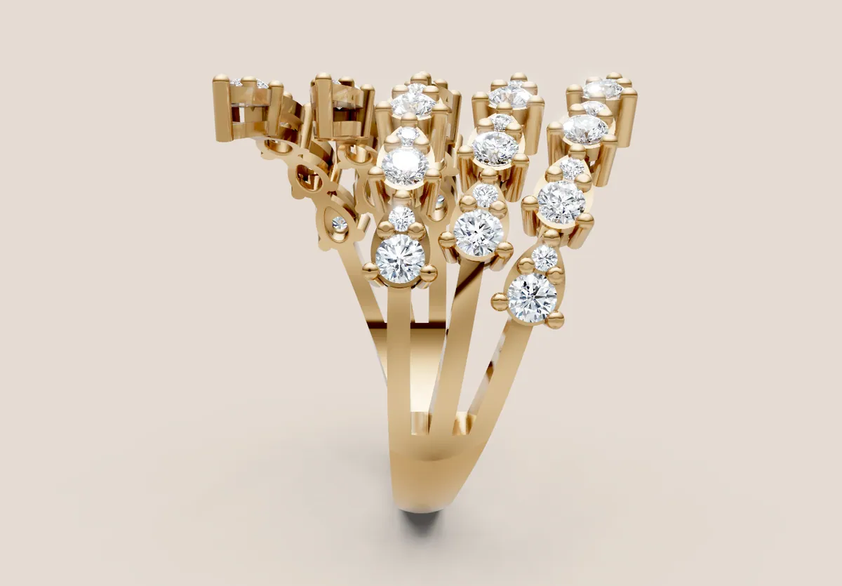 Fancy Diamond Ring R00989 thumbnail 2
