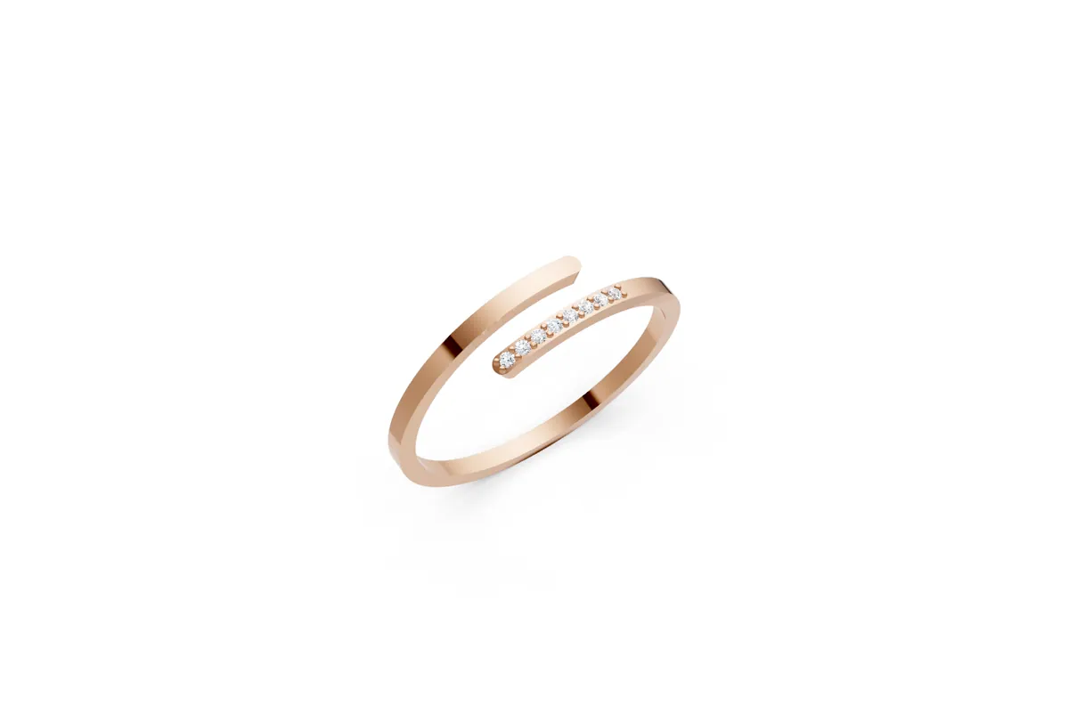 Round Diamond Ring R00803 — view 1
