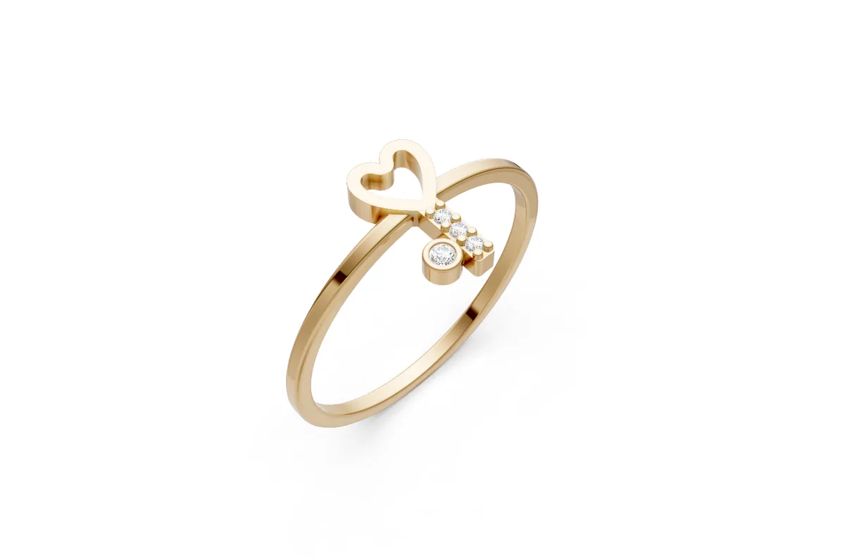 Round Diamond Ring R00809 thumbnail 2