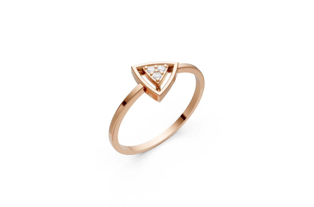 Round Diamond Ring R00813 thumbnail 3