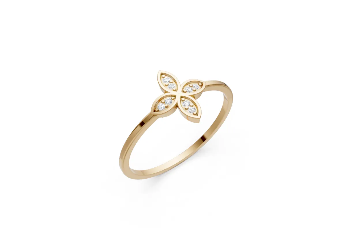 Round Diamond Ring R00818 — view 1